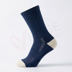Men's Crew <b>Socks</b> Solid <b>Color</b> Knitted Breathable Cotton Polyester Spandex Autumn Daily Wear Regular Style - Product Image 3