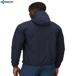 High Quality <b>Soft</b> <b>Shell</b> <b>Jacket</b> Stand Front Pocket Windproof Eco-Friendly Breathable <b>Hooded</b> Outdoor Clothing OEM ODM Manufacturer - Product Image 2
