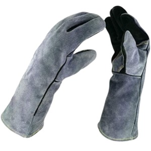Guantes de Trabajo Unisex de Cuero, Resistentes a Cortes, Resistentes al Calor, Antideslizantes, Impermeables, de Dedo Completo, para Uso en Exteriores, Mecánica y Soldadura - Product Image 4