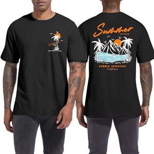 Camiseta Moderna para Hombre con Estampado Gráfico, Tela de Algodón Suave, Manga Corta, Estilo Casual Urbano, Cómoda para el Verano - Product Image 1