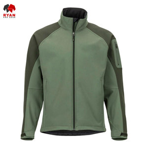 Chaqueta Softshell de Primera Calidad Ryan Pro Gear para Hombre, Impermeable, Resistente al Viento, Tejido de Punto Ecológico, Cuello con Capucha - Product Image 1