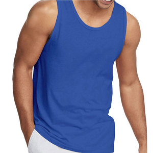 Men's Breathable Cotton/Bamboo Fiber Knitted Tank Top O-Neck Solid Color Casual Sleeveless Vest with Front Logo High-quality - Product Image 5