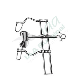 Retractor Abdominal Manual Balfour Autorretenible de Acero Inoxidable, Instrumento Quirúrgico Reutilizable y Ajustable para una Amplia Exposición - Product Image 6