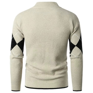 Casual Sweater <b>Men's</b> Sweaters <b>Men</b> Solid <b>Pullover</b> Long Sleeve Knit Sweater Warm and Soft Fabric Wool - Product Image 2
