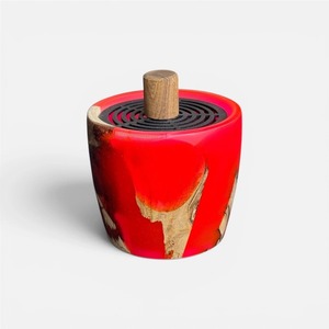 Quemador de Oud de Resina y Madera Hecho a Mano de Primera Calidad, Mabkhara Árabe de Lujo para Quemar Incienso Bakhoor con Decoración Moderna para el Hogar - Product Image 1