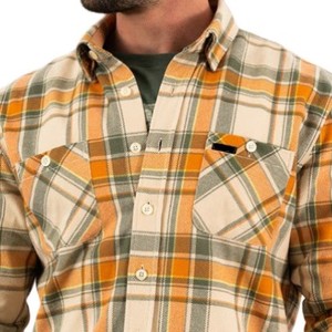 Chemise en flanelle pour homme, matière durable, anti-rides, dernières tendances, manches longues, respirante, à prix avantageux. - Product Image 1