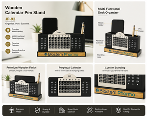 Liviya Premium Promotional Office Personalized Tabletop Wooden Mobile Holder Pen Stand <b>Gift</b> Box Custom Color for <b>Graduation</b> - Product Image 2