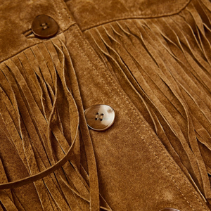 New Style Leather Fringe <b>Jacket</b> Luxury <b>Western</b> Outerwear Custom Logo Front High Street OEM Private Label Manufacturer Pakistan - Product Image 6