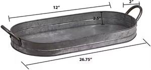 La elegante bandeja galvanizada, superventas, es una combinación notable de resistencia, estilo y una sofisticación cautivadora. - Product Image 4