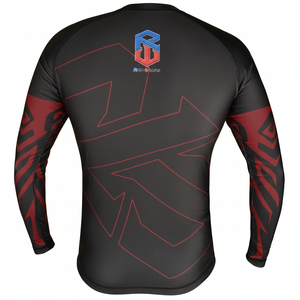 Jiu Jitsu Rash Guard Adult Dry-Fit Compression Shirt MMA BJJ Grappling No Gi Martial Arts Wear Stretch Spandex/Polyester 240g - Product Image 3