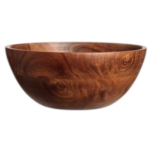 Cuenco de madera natural tallado a mano de estilo primitivo para decoración del hogar, para la cocina y para servir, para regalar, cuenco para frutas para bodas y fiestas. - Product Image 5