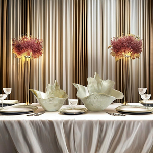 Ensemble de bols de service à salade Offre Spéciale pour hôtels et restaurants Mélange de table Fruits Ramadan Bol de service décoratif aux noix et aux bonbons - Product Image 1