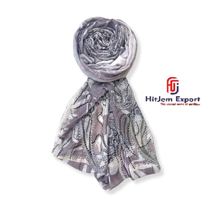 Luxury Printed Long <b>Scarf</b> Soft Fabric Head <b>Scarf</b> Custom Branding White Label Low MOQ OEM ODM Textile Manufacturer - Product Image 1
