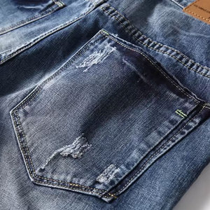 Shorts en jean droits pour homme avec logo personnalisé brodé, séchage rapide, respirant, doux, pour l'été, qualité supérieure, streetwear décontracté - Product Image 6