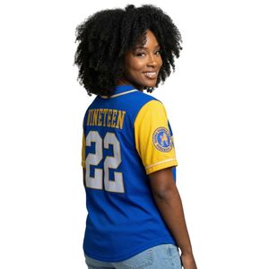 Maillot de baseball unisexe bleu roi Sigma Gamma Rho, vêtement de sororité grecque, chemise athlétique boutonnée, tenue de sport personnalisée pour équipe - Product Image 2