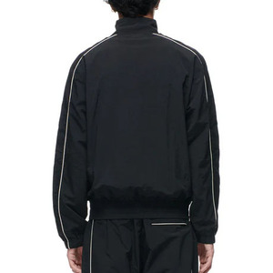 Nouvel ensemble de survêtement d'hiver personnalisé pour homme en coton uni avec capuche, coupe-vent imprimé, 2 pièces, veste de sport zippée, imperméable, personnalisable - Product Image 6