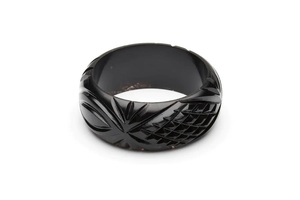 Nouveau bracelet coloré en céramique bleue et résine sculptée, motif étoiles et flèches blanches, fait main, qualité supérieure, style classique unisexe - Product Image 4