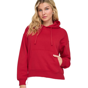 Sudadera Larga Personalizada para Mujer, Color Sólido, Estilo Urbano, Holgada, con Capucha, 100% Algodón, Estilo Harajuku, para Invierno - Product Image 1