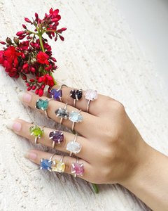 Top Quality Natural Raw Tanzanite Handmade <b>Statement</b> <b>Ring</b> 925 Sterling <b>Silver</b> Prong Setting Open Adjustable <b>Ring</b> Present for Her - Product Image 1