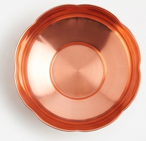 Bol à fruits secs en cuivre poli, design moderne, idéal pour la vaisselle, les mariages, les hôtels et le service de nourriture. - Product Image 2