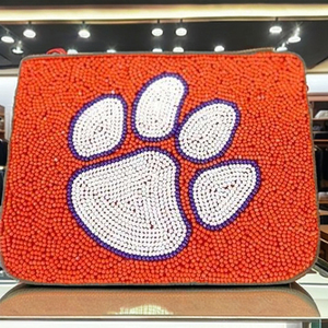 Wholesale Astros Gameday Beaded <b>Coin</b> <b>Purse</b> Zipper Closure Eco-Friendly Stylish Vintage Fashionable Lady Accessory - Product Image 1