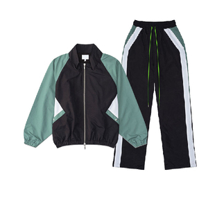 Customized 100% Nylon Men’s Windbreaker Tracksuit with Pocket Zipper Details - Product Image 2