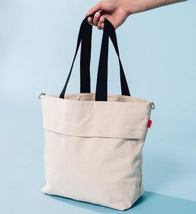 Canvas Tote <b>Bag</b> Large Size <b>Black</b> Handles Shopping <b>Bag</b> for Groceries Daily Use - Product Image 3