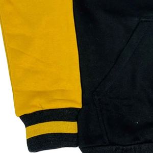 Sweatshirts à logo personnalisé pour hommes avec motif à carreaux Coupe décontractée Col rond Sweatshirts à capuche Conception d'épaule tombante Technique délavée - Product Image 5