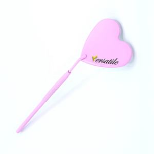 Pinzas de pestañas de acero inoxidable con etiqueta privada personalizada de alta calidad al por mayor espejo púrpura desnudo en forma de corazón grande - Product Image 2