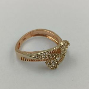 Elegante Anillo de Diamantes Reales en Oro Sólido de 14K de Dos Tonos, Montura Fina, Joyería de Lujo para Mujer, Proveedor Mayorista OEM - Product Image 5