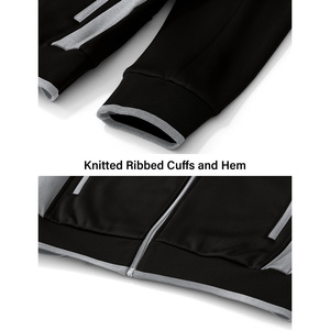 Low Price Men Warm Fleece 360g Tracksuit Zipper Hoodie 100% Cotton Gym Fitness Training Jogging Outfit Two Piece Comfortable - Product Image 4