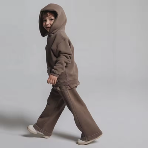 Ensemble de survêtement pour enfants personnalisé, sweat-shirt et pantalon en coton, tenue en 2 pièces - Product Image 3