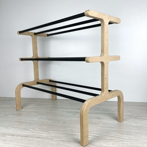Luxury Style Shoe Rack Multi Tier <b>Open</b> <b>Storage</b> Organizer Space Saving Design Strong Stable Frame Minimal Modern Entryway <b>Unit</b> - Product Image 4