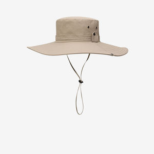 Custom Canvas Fisherman Summer Waterproof Quick Dry Fisherman <b>Hat</b> <b>Men</b> Block <b>Hat</b> Outdoor Fishing Wide Brim Bucket <b>Hat</b> With Rope - Product Image 1