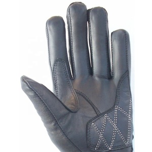Gants en cuir de mouton véritable pour femmes, coupe-vent, écologiques, longueur poignet, pour la conduite en extérieur, design tendance, printemps-automne - Product Image 4