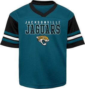 Maillot de football pour jeunes des Chargers de Los Angeles, bleu et jaune à rayures, en polyester léger et durable, brodé, vêtement de sport à enfiler - Product Image 2