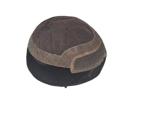 Los Angeles Human Hair Toupee <b>Wig</b> <b>for</b> <b>Men</b> with Indian Remy and Non-Remy Hair Patches - Product Image 1