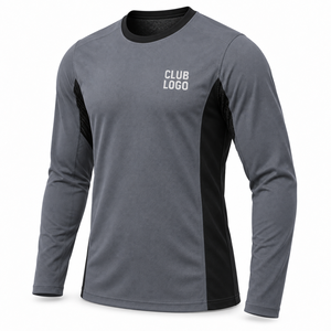 Lightweight Factory Custom Men's Running Top Breathable Knit Activewear Performance Wear Wholesale Manufacturer Custom <b>Logo</b> - Product Image 2