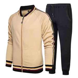 Custom Men's <b>Zip</b> Up Hoodie Personalized <b>Full</b>-<b>Zip</b> <b>Sweatshirt</b> with Matching Pants Casual Tracksuit for Men - Product Image 1