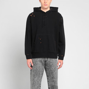 ผู้จำหน่ายเสื้อฮู้ดดี้โอเวอร์ไซส์แบบดิสเทรส ขายส่ง เสื้อฮู้ดดี้ดีไซน์ไม่ซ้ำใคร สไตล์สตรีทแวร์ - Product Image 2