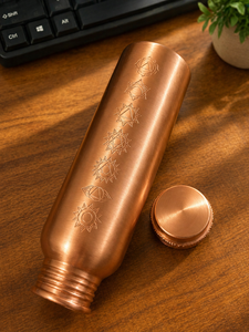 Copper <b>Water</b> <b>Bottle</b> Pure Copper <b>Bottle</b> Ayurvedic Copper <b>Bottle</b> Handmade Copper <b>Bottle</b> Copper Drinking <b>Water</b> <b>Bottle</b> 100% Pure - Product Image 5