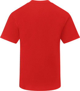 T-shirt décontracté pour homme, rouge uni, manches courtes, col rond, coupe classique, teinture unie - Product Image 2