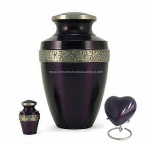 Venta al por mayor, recién llegados, urnas de cremación de latón modernas para adultos, elegantes suministros funerarios de Metal americano para cenizas dignas conmemorativas - Product Image 4