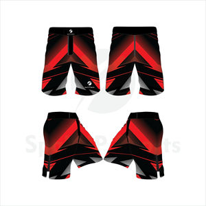 Shorts MMA en polyester respirant, motif uni, pour entraînement décontracté, sublimation par transfert thermique, personnalisables, vente en gros - Product Image 1