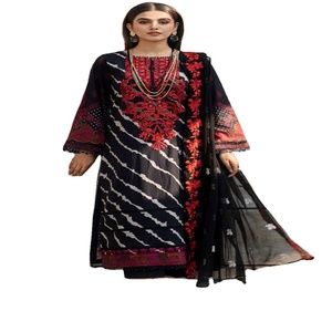 Salwar Kameez de Alta Calidad con Bordado Asiático, Ropa de Boda India y Pakistaní, Venta al Por Mayor - Product Image 1