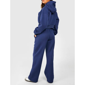 Conjunto Deportivo para Mujer, Personalizable, 100% Algodón, Sudadera con Capucha y Pantalones Deportivos, Ropa Deportiva Informal de Alta Calidad - Product Image 3