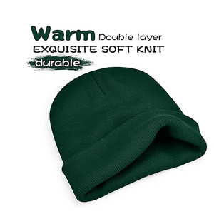 Vintage Ribbed Knit Beanie-Unisex Winter <b>Warm</b> <b>Hat</b> Soft Stretch Spandex/Cotton Minimalist Streetwear Essential - Product Image 2