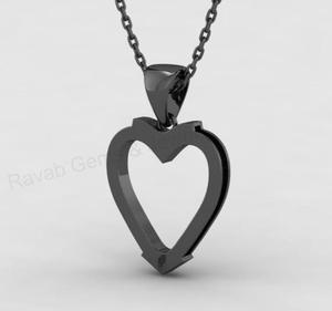 Colgante de Plata 925 Maciza Chapado en Oro de 18K con Forma de Corazón Trenzado y Detalle de Crin de Caballo para Joyería Conmemorativa y de Recuerdo - Product Image 4