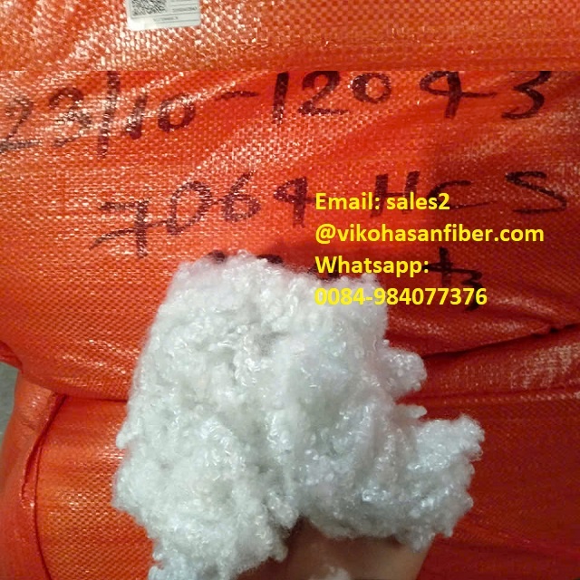 Vikohasan 7D64 HCS Eco-Friendly GRS Fabric Recycled Synthetic Siliconized Staple Hollow Conjugated Polyester 7D Concrete