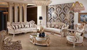 French Style Hand Carved Living Room Furniture European Style Hand Carved Living Room <b>Sofa</b> Set Classical <b>7</b> <b>Seater</b> <b>Sofa</b> Set Home - Product Image 2